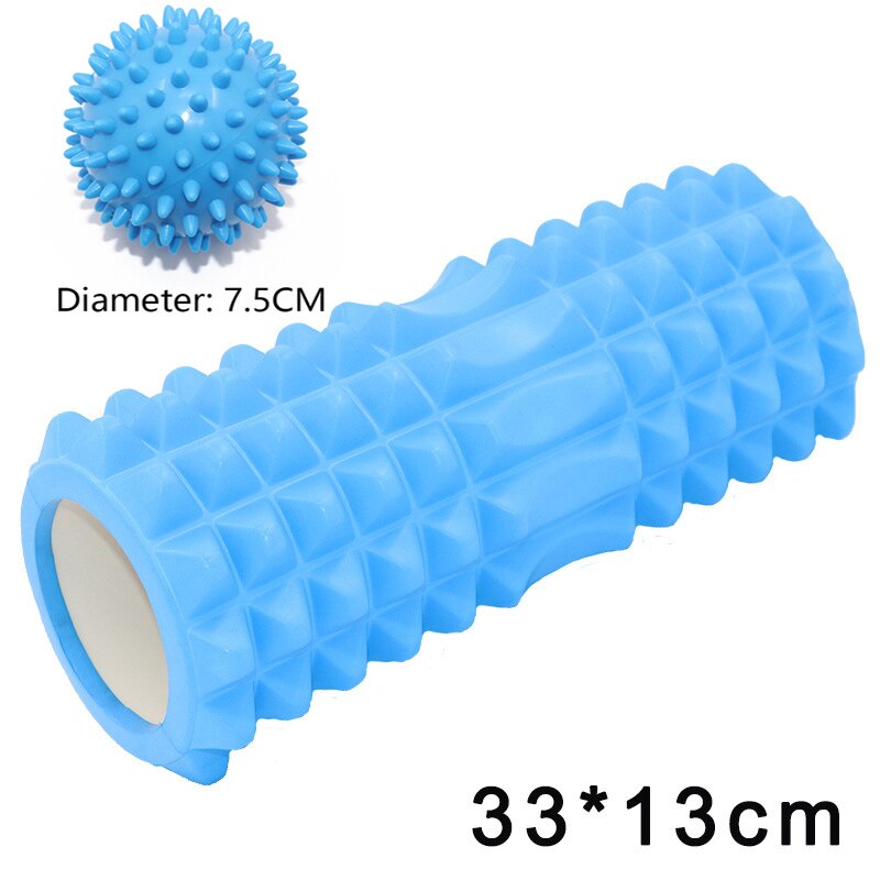 Yoga Column Fitness Pilates Yoga Foam blocks Train Gym muscle relax Massage Roller Grid Trigger Point Therapy Physio Exercise