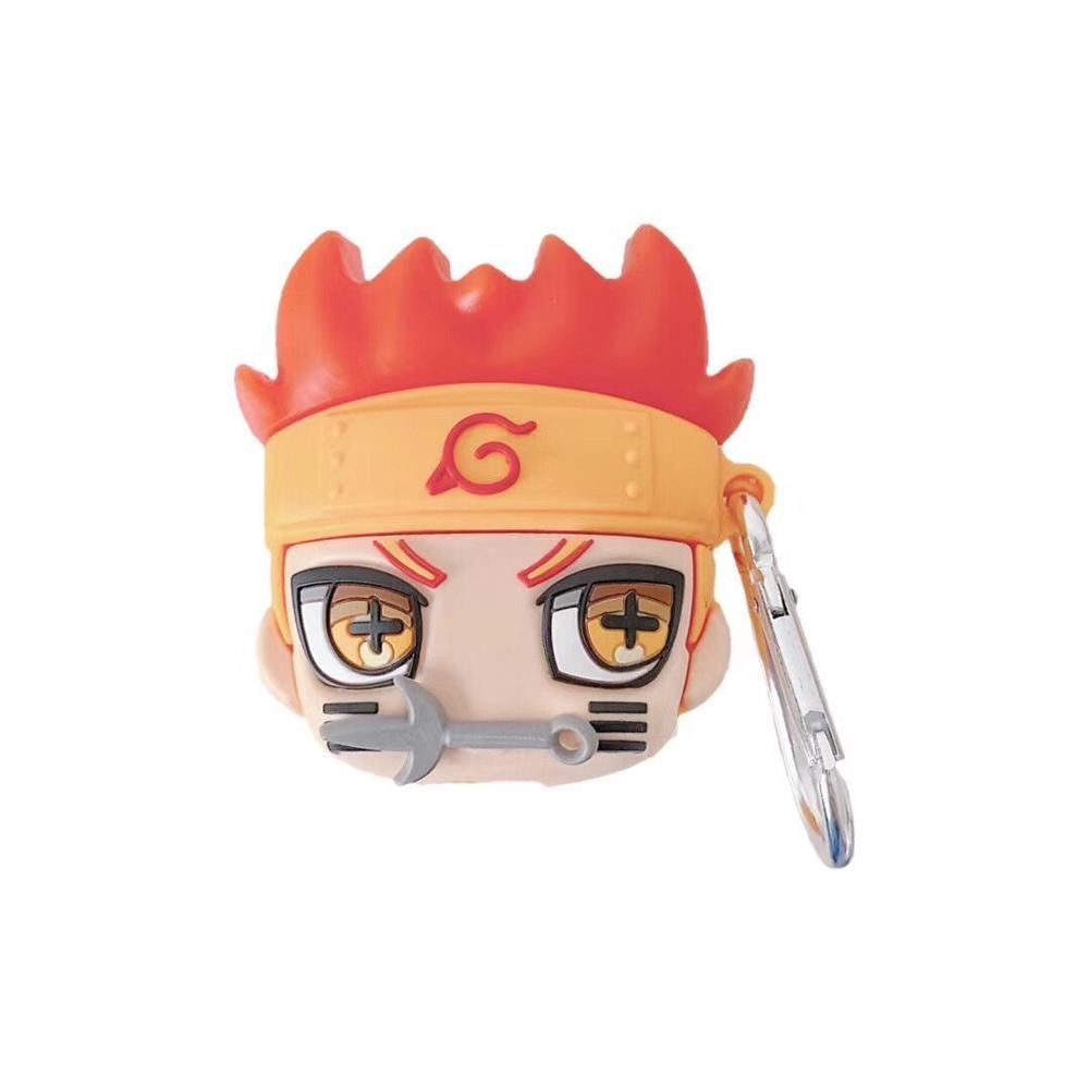 3D Japan Anime Cartoon NARUTO Kakashi Sasuke pain Gaara bluetooth headset Silicone case for airpods 1 2 Wireless charging cover