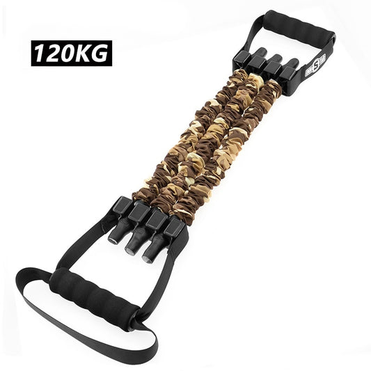 Premium Latex Chest Developer Resistance Band Rubber Pulling Rope Multifunction Fitness Strength Training Gym Exercise