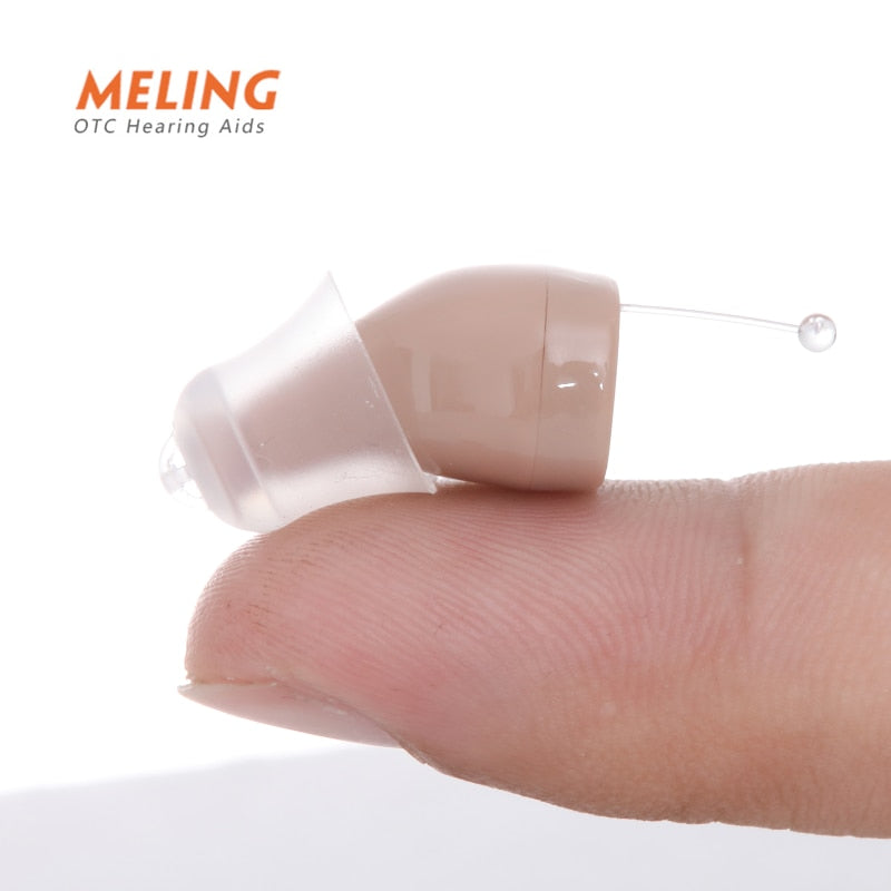C400 Digital Hearing Aid USB Tpye C Rechargeable Mini In Ear Invisible Hearing Aids Assistant Adjustable Tone Sound Amplifier