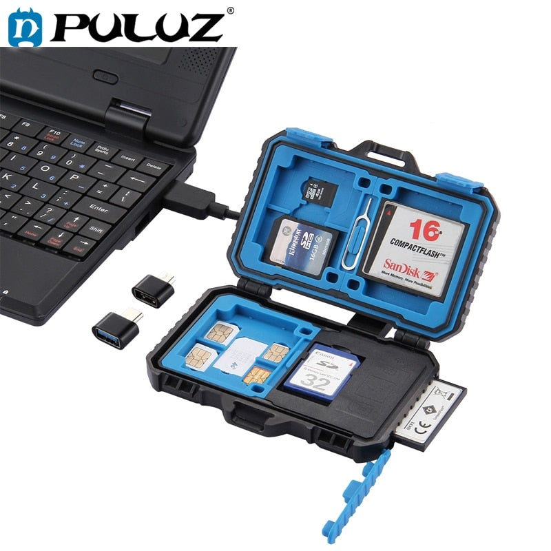 Card Reader + 22 in 1 Memory Card Case