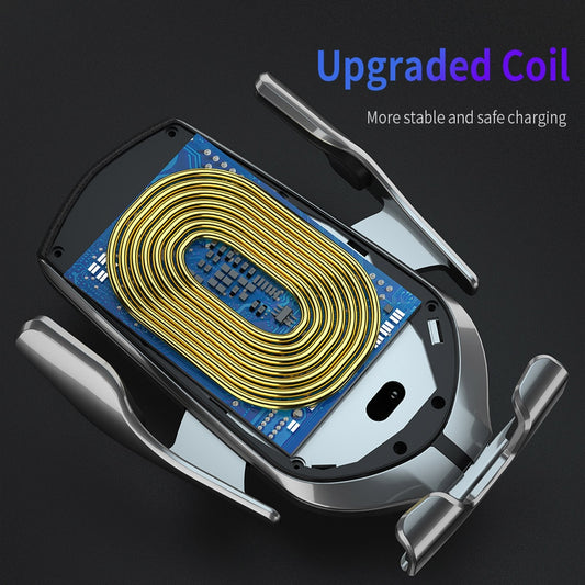 Automatic Clamping 10W Wireless Car Charger For iPhone XS XR X 8 11 Pro Samsung S20 S10 Qi Fast Charging Car Phone Holder