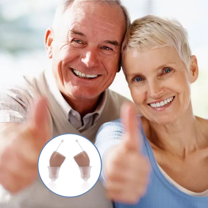 C400 Digital Hearing Aid USB Tpye C Rechargeable Mini In Ear Invisible Hearing Aids Assistant Adjustable Tone Sound Amplifier