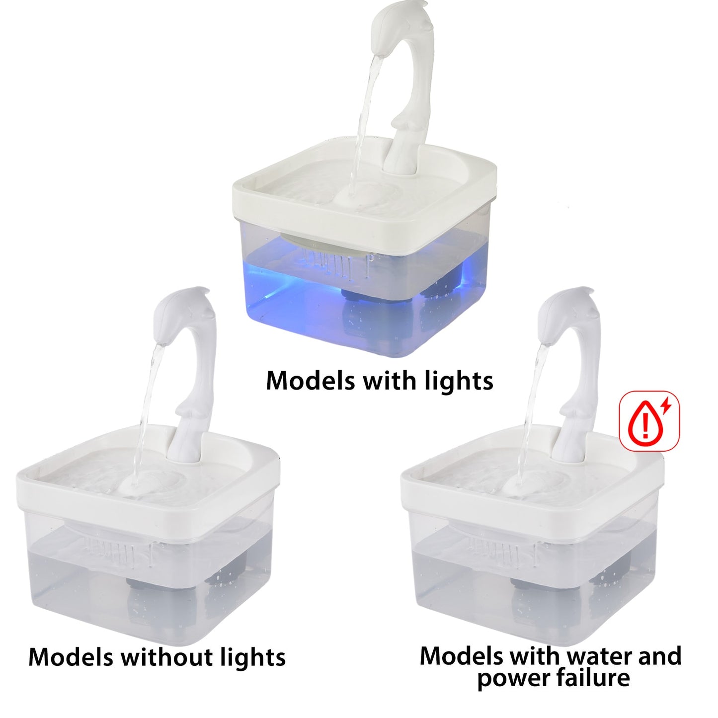 2L Pet Water Fountain Cat Swan Neck Pet Cat Dog Automatic Drinker Fountain Water Dispenser For Cats Dogs 2021 New