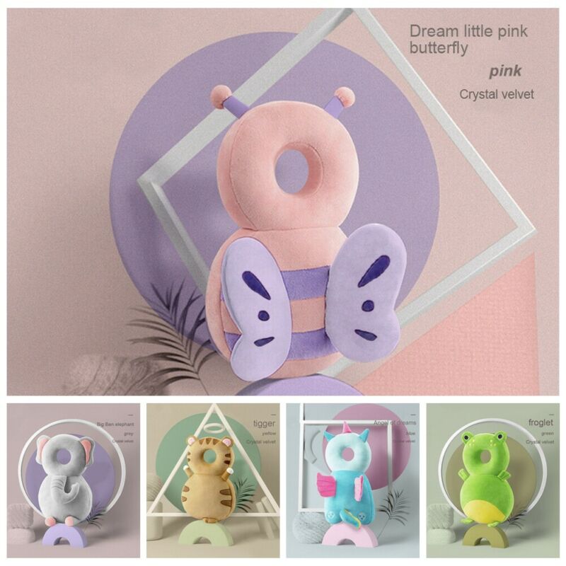 1-3T Toddler Baby Head Protector Safety Pad Cushion Back Prevent Injured Unicorn Bee Cartoon Security Pillows