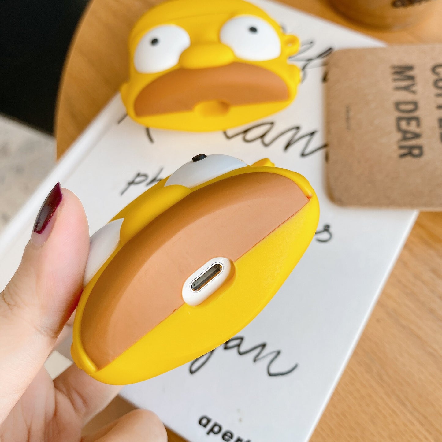 3D Cute Cartoon For Apple AirPods 1 2 Pro Charging Soft silicon Cover Wireless Bluetooth Earphone Case doughnut