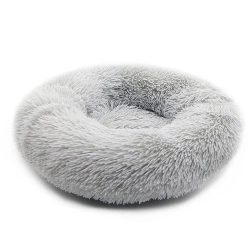 Calming Comfy Dog Bed Round Pet Lounger Cushion For Large Dogs Cat Winter Dog Kennel Christmas Puppy Mat