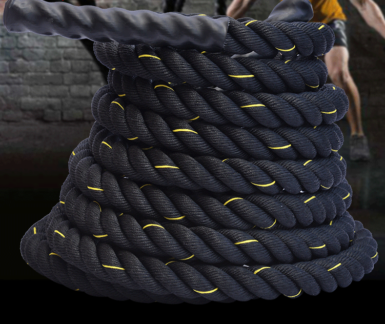 25mm Fitness Heavy Jump Rope Crossfit Weighted Battle Skipping Ropes Power Training Improve Strength Building Muscle Fitness