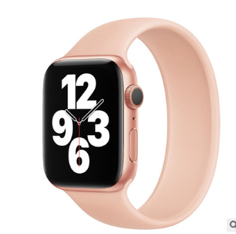 Strap for Apple Watch 5 Band 40mm 44mm iWatch serie 4/5/6/SE Elastic Belt Silicone Solo Loop bracelet Apple watch band 42mm 38mm