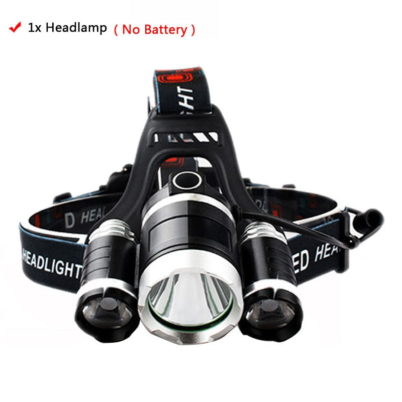 Z35T13 Headlight 4000 Lumen headlamp CREE XML3/5 LED T6 Head Lamp Flashlight Torch head light 18650 battery AC/DC charger option