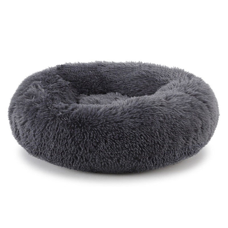 Calming Comfy Dog Bed Round Pet Lounger Cushion For Large Dogs Cat Winter Dog Kennel Christmas Puppy Mat