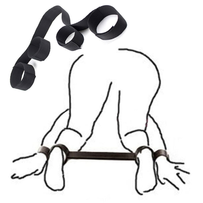 Bondage Handcuffs For Sex Open Leg Ankle Neck Cuff Strap Restraints Sex Toys For Woman Couples Slave BDSM Bondage Set Flirting