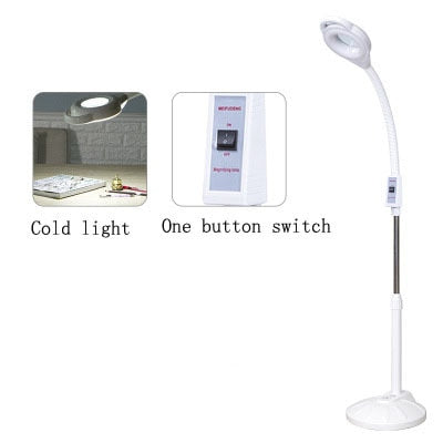 Beauty salon makeup lamp LED cold light lamp magnifying glass tattoo lamp beauty lamp manicure tattoo eye shadowless floor lamp