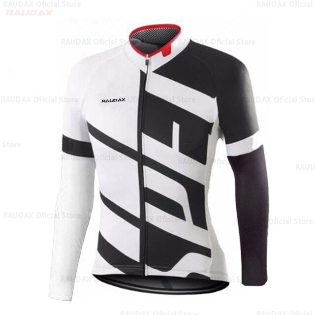 Spring 2021 Sports Raudax Cycling Jersey Autumn Mtb Cycling Clothing Summer Long Sleeve Triathlon Mountain Bike Bib Pant Set