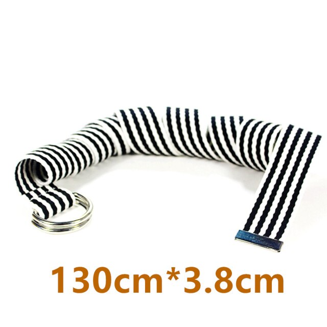 Bohemian Print Canvas Belt For Women Metal D Ring Buckle Harajuku Waist Strap Jean Dress Trouser Female Men Decoration Waistband