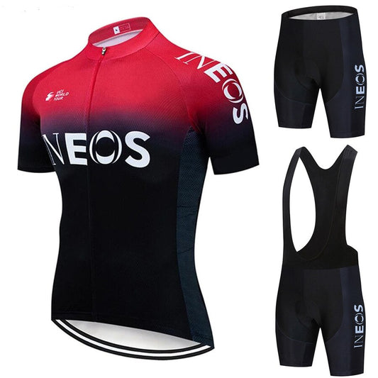 2021 New INEOS Summer Cycling Jersey Set Breathable Team Racing Sport Bicycle Jersey Mens Cycling Clothing Short Bike Jersey