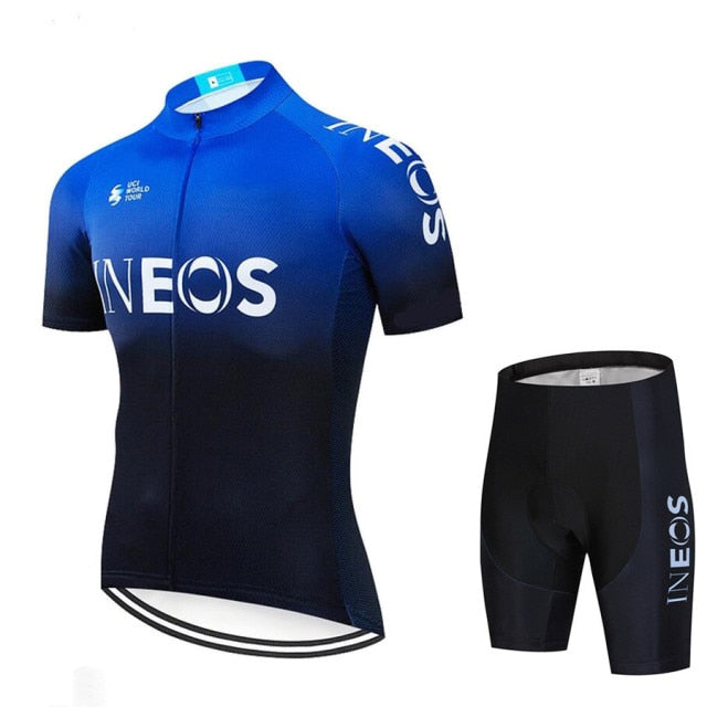 2021 New INEOS Summer Cycling Jersey Set Breathable Team Racing Sport Bicycle Jersey Mens Cycling Clothing Short Bike Jersey