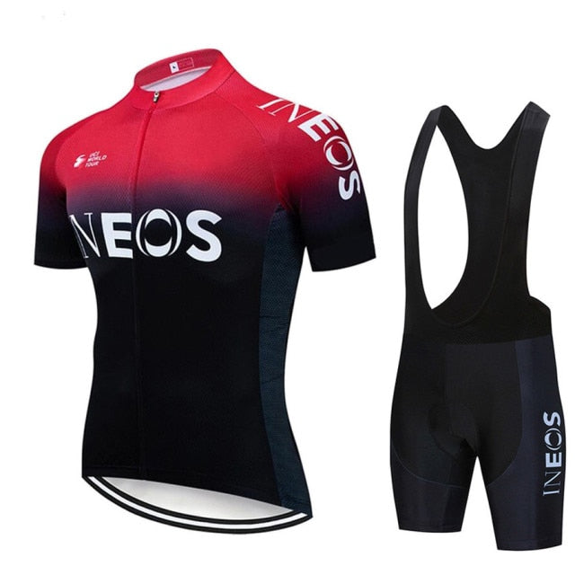 2021 New INEOS Summer Cycling Jersey Set Breathable Team Racing Sport Bicycle Jersey Mens Cycling Clothing Short Bike Jersey