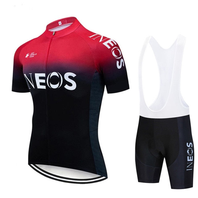 2021 New INEOS Summer Cycling Jersey Set Breathable Team Racing Sport Bicycle Jersey Mens Cycling Clothing Short Bike Jersey