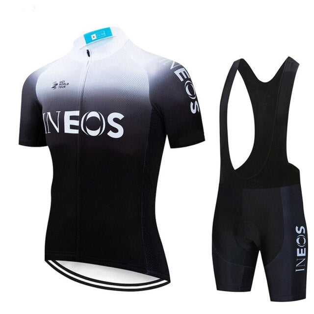 2021 New INEOS Summer Cycling Jersey Set Breathable Team Racing Sport Bicycle Jersey Mens Cycling Clothing Short Bike Jersey