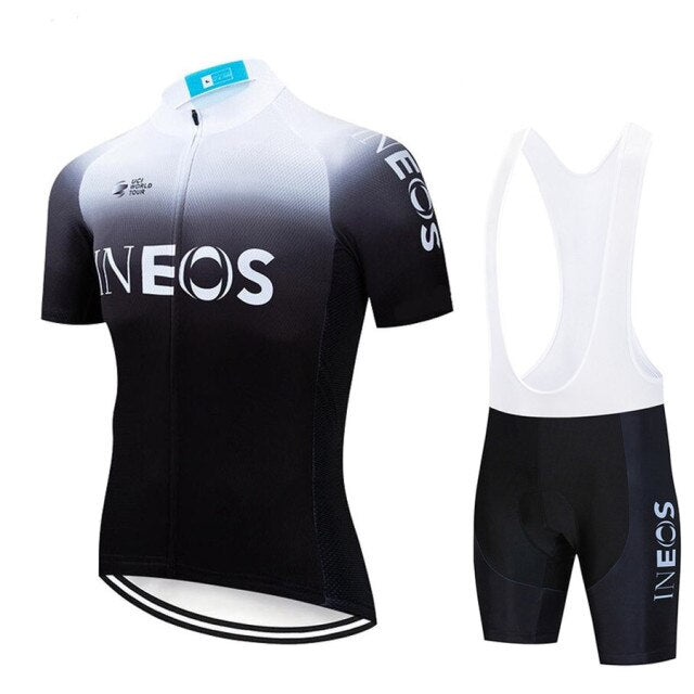 2021 New INEOS Summer Cycling Jersey Set Breathable Team Racing Sport Bicycle Jersey Mens Cycling Clothing Short Bike Jersey