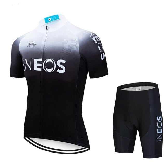 2021 New INEOS Summer Cycling Jersey Set Breathable Team Racing Sport Bicycle Jersey Mens Cycling Clothing Short Bike Jersey