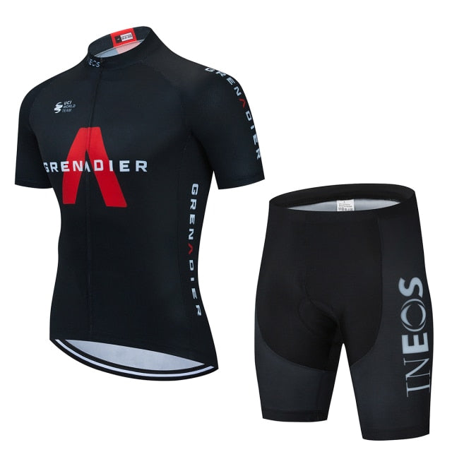 2021 New INEOS Summer Cycling Jersey Set Breathable Team Racing Sport Bicycle Jersey Mens Cycling Clothing Short Bike Jersey