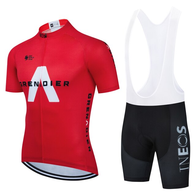 2021 New INEOS Summer Cycling Jersey Set Breathable Team Racing Sport Bicycle Jersey Mens Cycling Clothing Short Bike Jersey