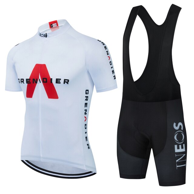 2021 New INEOS Summer Cycling Jersey Set Breathable Team Racing Sport Bicycle Jersey Mens Cycling Clothing Short Bike Jersey