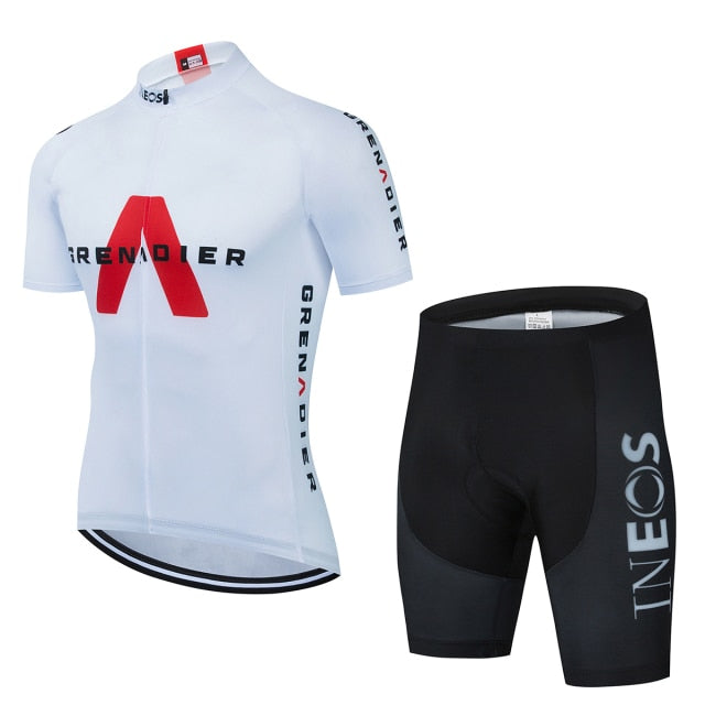2021 New INEOS Summer Cycling Jersey Set Breathable Team Racing Sport Bicycle Jersey Mens Cycling Clothing Short Bike Jersey