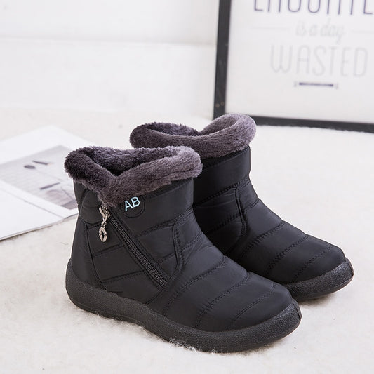 Women Boots Waterproof Snow Boots Female Plush Winter Boots Women Warm Ankle Botas Mujer Winter Shoes Woman Plus Size 43