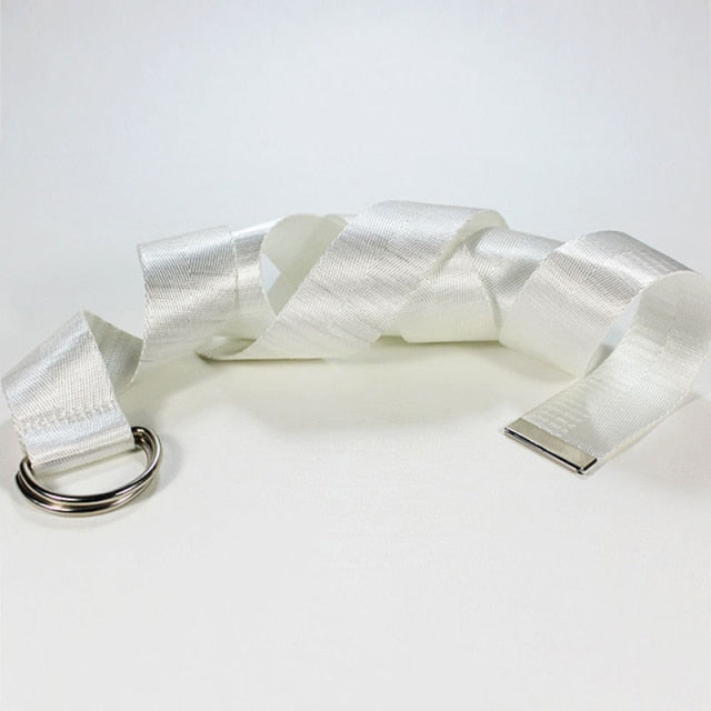 Bohemian Print Canvas Belt For Women Metal D Ring Buckle Harajuku Waist Strap Jean Dress Trouser Female Men Decoration Waistband