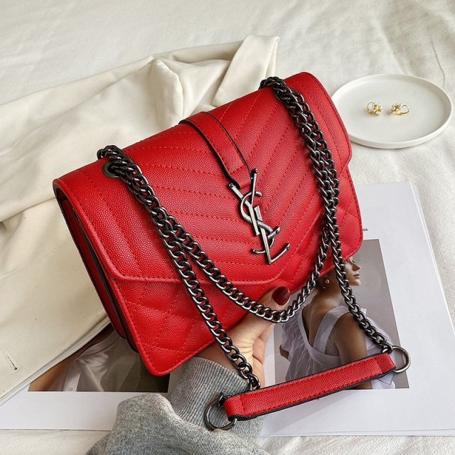 Tote Bags for Women Chain Crossbody Bag Diamond Lattice Shoulder Bag Female Large Leather Plaid Shopper Handbags