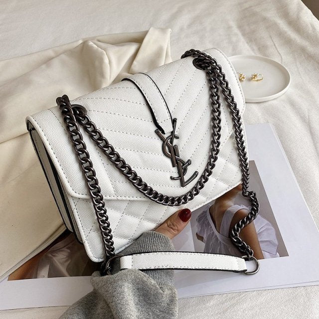 Tote Bags for Women Chain Crossbody Bag Diamond Lattice Shoulder Bag Female Large Leather Plaid Shopper Handbags