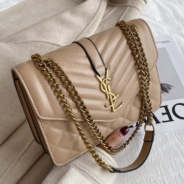 Tote Bags for Women Chain Crossbody Bag Diamond Lattice Shoulder Bag Female Large Leather Plaid Shopper Handbags