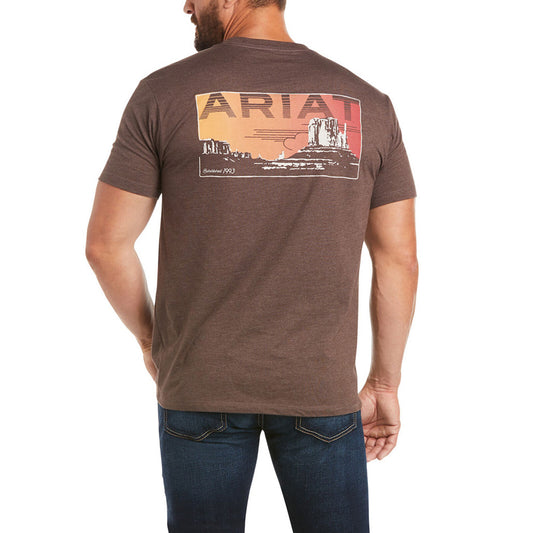 Ariat Men'S Untamable Brown Short Sleeve T-Shirt 10035632T-Shirt Cotton Workwear T-Shirt Female Man Tee Shirt T Shirts