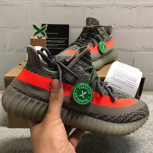 Zapatillas Yeezzzy 350 V2 Men Women Running Shoes Tail light 3M Static Reflective Black white Zebra Sport shoes Top Quality