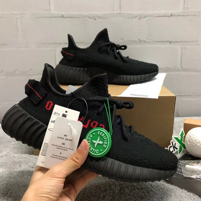 Zapatillas Yeezzzy 350 V2 Men Women Running Shoes Tail light 3M Static Reflective Black white Zebra Sport shoes Top Quality