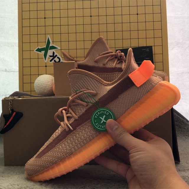 Zapatillas Yeezzzy 350 V2 Men Women Running Shoes Tail light 3M Static Reflective Black white Zebra Sport shoes Top Quality