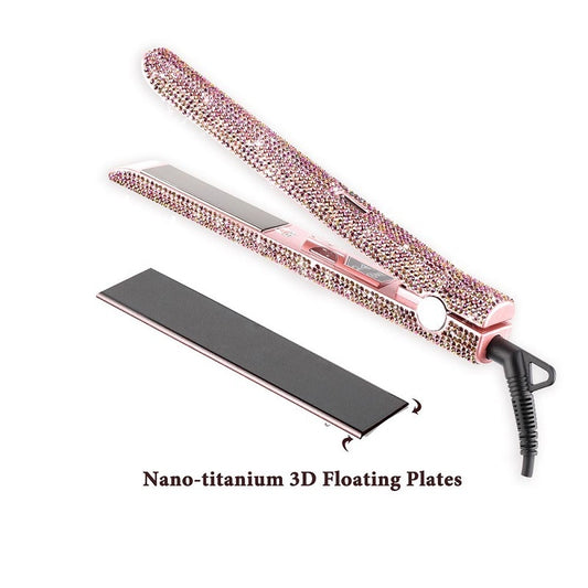 Crystal Diamond Professional Hair Straightener Rhinestone Titanium Flat Iron Pro Sanlon Straightening Iron Styling Tools
