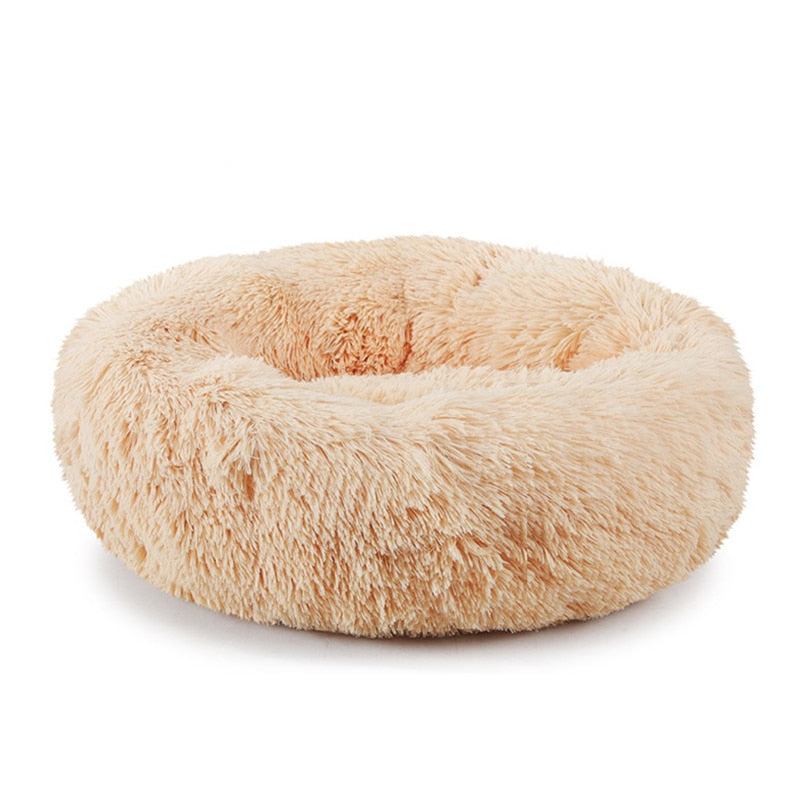 Calming Comfy Dog Bed Round Pet Lounger Cushion For Large Dogs Cat Winter Dog Kennel Christmas Puppy Mat
