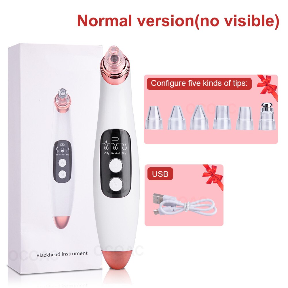 Visible Camera Blackhead Remover Face Deep Nose Cleaner Pore Acne Pimple Removal Vacuum Suction Facial Beauty Clean Skin Tool