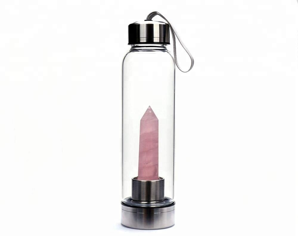 500ML Crystal Healing Bottle - CRYSTALS ONLY