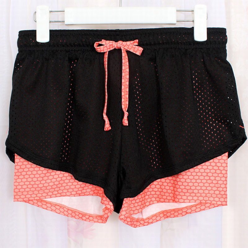 Unisex Summer Yoga Shorts Women Mesh Breathable Ladie Girl Short Pants for Running Athletic Sport Fitness Clothes Jogging